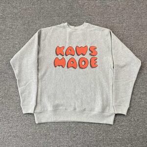 Human Made x KAWS 21fw Grey Crewneck